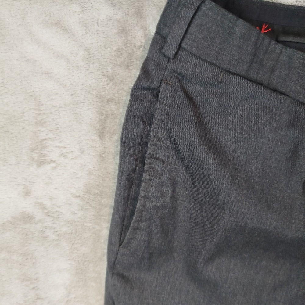 Isaia Napoli Aquaspider Dress Pants Mens 34x30 Dark Gray 100% Wool Italy Made View 6
